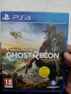 Kaset PS4 TOM CLANCY GHOST RECON WILDLANDS. Mulus kaya baru harga nett