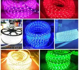 Lampu led strip neonflex listrik dan aki 12v