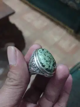 Batu pirus hubey ring perak