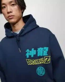 uniqlo hoodie biru dragon ball