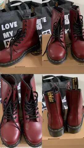 DR MARTENS 1460 SMOOTH A/U CHERRY RED