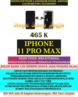 Service Iphone-Ganti Touchscreen-Baterai/LCD Iphone 11 Pro Max