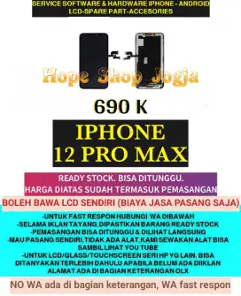 Service Iphone/Ganti Touchscreen-Baterai-LCD Iphone 12 Pro Max
