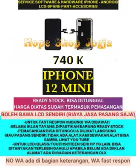 Service Iphone-Ganti Touchscreen/Baterai-LCD Iphone 12 Mini