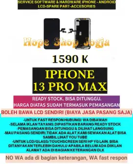 Service Iphone/Ganti Touchscreen-Baterai-LCD Iphone 13 Pro