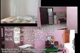 Sewa Rumah Dekat RS Sarjito di Jogja Mingguan Harian Bulanan  2KT Mura