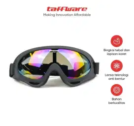 TaffSPORT Kacamata Pelindung Goggles Untuk Motor / Olahraga UV400