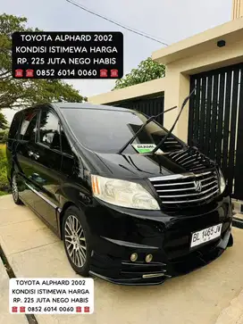 TOYOTA ALPHARD G TAHUN 2002 KONDISI STIMEWA