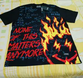 Baju kaos pria pakaian pria My Man Fire size 4XL