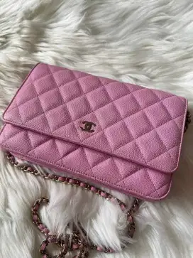 Chanel WOC Classic Caviar Pink lilac Authentic