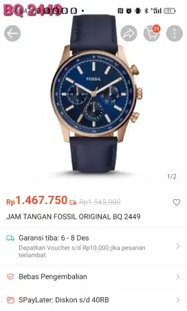 JAM TANGAN FOSSIL ORIGINAL BQ2449