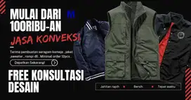 Vendor Konveksi Jaket & Rompi Rapihan ( Free Konsultasi Desain )