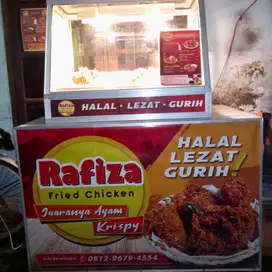 RAFIZA PAKET USAHA FRIED CHICKEN ETALASE