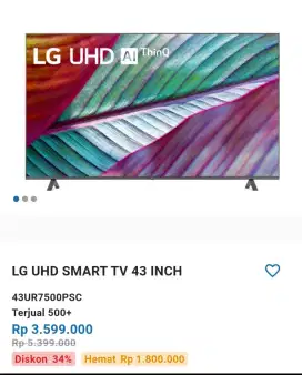 LG UHD 43UR7500PSC SMART TV UHD 4K HDR10PRO