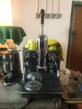 mesin kopi  bezzera strega satu paket grinder mazzer dan gino