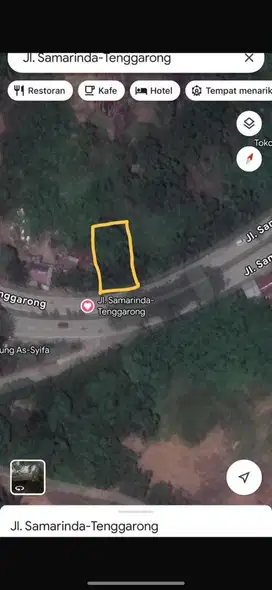 Jual tanah pinggir jalan poros smd -Tgr sebrang luas 20m panjang 50m