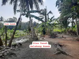 Tanah view sawah bonus Rumah di Nanggulan