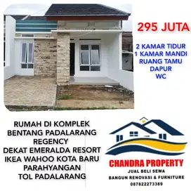 RUMAH 200 JUTAAN DI KOMPLEK BENTANG PADALARANG REGENCY dkt KOTA BARU