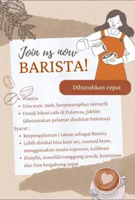 Barista Cafe Wanita