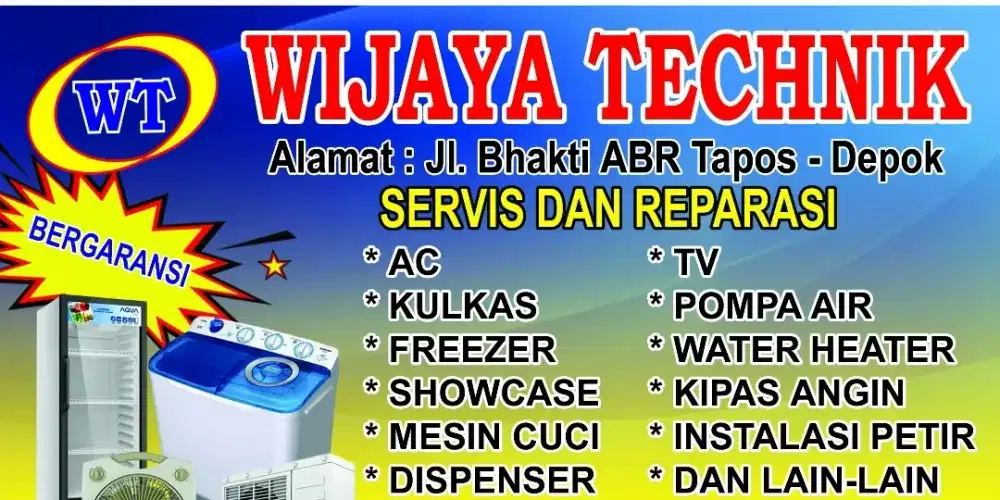 jasa service alat rumah tangga