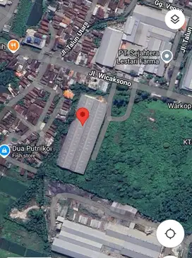 DIJUAL CEPAT TANAH & PABRIK SIAP PAKAI LOKAS SUPER STRATEGIS AREA BEJI