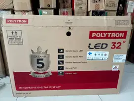 TV LED POLYTRON 32IN ANDROID TV SIAP PAKAI NO MINUS