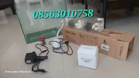 Aquarium lengkap mesin filter merk Jeneca dan pompa air merk Recent