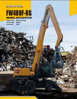 FW480F- RG Lovol Wheel Excavator with Graber (Steel Scrap)