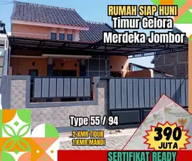 RUMAH DIJUAL SIAP HUNI TIMUR GELORA MERDEKA JOMBOR SUKOHARJO