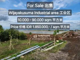 Dijual Tanah di Kawasan Industri WijayaKusuma 1ha - 9ha  Semarang