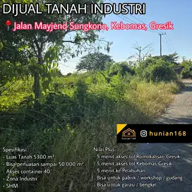 JUAL Tanah Gudang Pabrik Industri Raya Mayjend Sungkono Kebomas Gresik