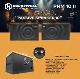 Speaker Pasif Hardwell PRM 10 II ( 10 Inch ) Original