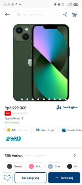 CICILAN KREDIT IPHONE 13 TANPA DP!! BUNGA 0%!!