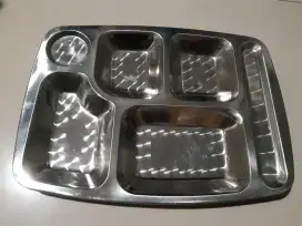 Piring Stainless Sekat Prasmanan / Food Court / RS