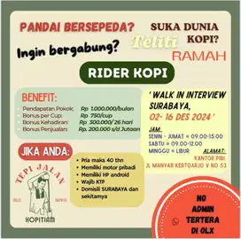 Lowongan Barista Keliling