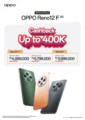 OPPO Reno 12f Cashback up to 400k