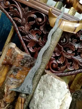 Keris Carangsoka pamor Pedaringan Kebak sepuh