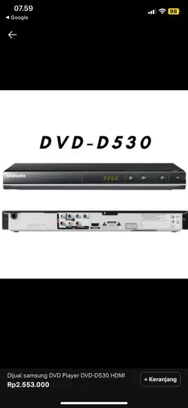 DVD samsung D-530