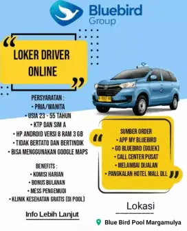 Loker driver bluebird taksi