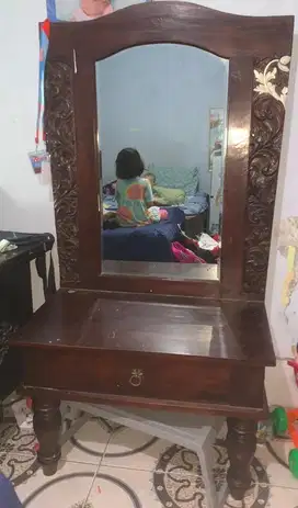Meja Rias Jati ukir vintage