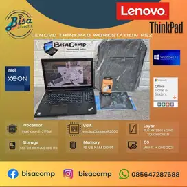 Lenovo thinkpad Workstation P52 Intel Xeon E-2176M SSD 512gb HDD 1TB