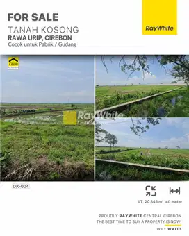 Dijual Tanah Kosong di Jl. Raya Pantura, Rawa Urip, Cirebon