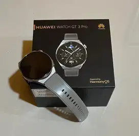 Smart watch Huawei GT 3 Pro Light Titanium Fullset Original Mulus