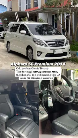 [KM 30 rb ANTIK] Alphard SC Premium 2014 2015 CBU Japan