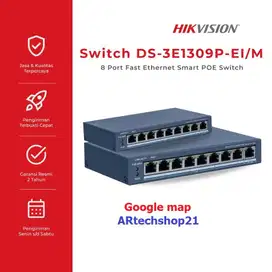 SMART POE HIKVISION SWITCH 8 PORT 1 UPlink