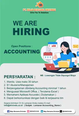 LOWONGAN ACCOUNTING