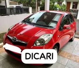 Di Cari Toyota Yaris 2010 ke atas