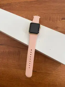 Apple Watch 38mm sport Gold SEMUA NORMAL Fullset Murah BJM