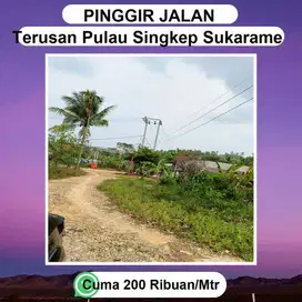 TANAH PINGGIR JL SUKARAME TERUSAN PULAU SINGKEP HARGA MURAH BISA CICIL