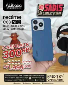 PROMO REALME C63 POTONGAN 400RIBU KREDIT DP 0 PASTI ACC